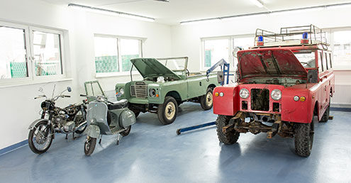 Heritage Motors Austria Werkstatt Oldtimer Hallein